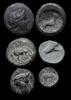 Ancient coins  Greek coins: Lot of 5 bronze coins, all with animals, inc... 86.72 US$  +  46.25 US$ shipping