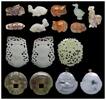 Asian art  Collection of 9 Chinese Jade pendants and plaques, 19th.-20th... 491.39 US$  +  46.25 US$ shipping
