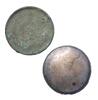 Ancient art Ancient Roman bronze mirror w remaining silvering, 1st.-2nd. cent. AD -