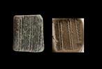Ancient art Rare North Mesopotamian Tabloid stamp seal, 4th. millenium BC -
