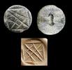 Ancient art Large round stone seal, Mesopotamia, c. 5th. millenium BC -
