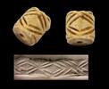 Ancient art Early Mesopotamian Marble Cylinder seal, Jemdet Nasr, 3300-2900 BC -