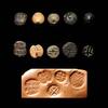 Ancient art 5 Early stone stamp seals, Uruk period, Mesopotamia, 4th. mill. BC -