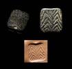 Ancient art Fine Anatolian Gable Stamp seal w stylized Scorpio, 4th. mill. BC -