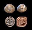 Ancient art Fine late drill style stone stamp seal cone, Late Uruk / Jemdet Nasr -