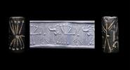 Ancient art Fine Mesopotamian Cylinder seal Neo-Assyrian, 9th.-7th. cent. BC -