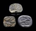 Ancient art Large attractive gable stamp seal, Western Mesopotamian, 4th. mill. BC -