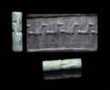 Ancient art Large bronze seal w animals, East Mesopotamia / Greater Persia -