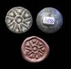 Ancient art Lovely large Ubaid / Uruk stamp seal w Sun-symbol 4th. mill. BC -