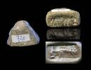 Ancient art Scarce Ubaid period figural seal, West Mesopotamia, 4th. mill. BC -