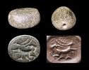 Ancient art Lovely West-Mesopotamian gable stamp seal, 2nd. mill. BC -
