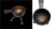 Medieval & later artifacts Rare Renaissance bronze Posnet or skillet, c. 16th. century. -