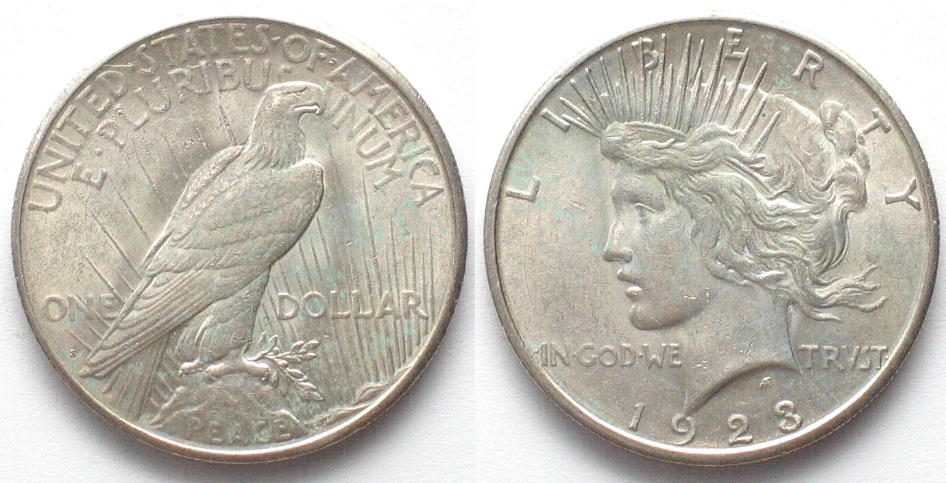 Vereinigte Staaten von Amerika USA Peace Dollar 1923 S, San Francisco ...