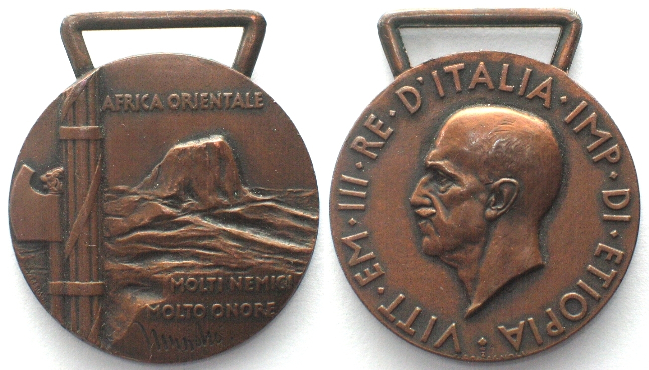 Italien - Orden und Abzeichen ITALY. Medal 1936 East Africa Campaign ...