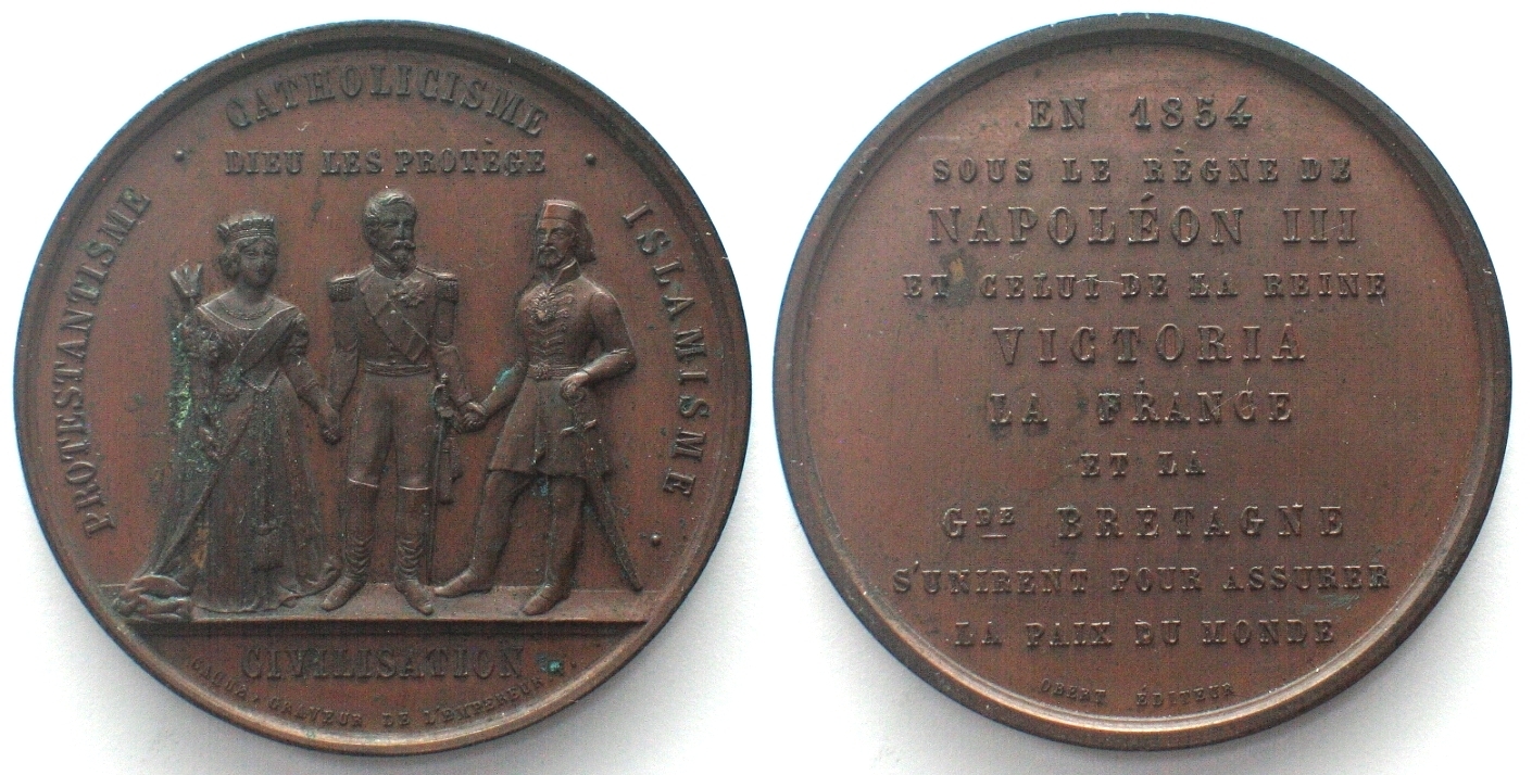 Frankreich Medaillen Crimean War Medal Alliance Between France