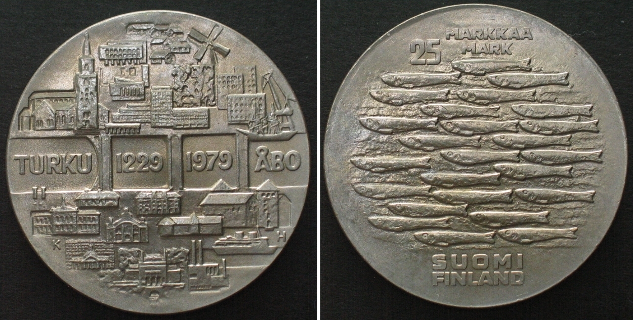 Finnland 1978, 25 Markkaa, Sondermünze - Silber, 26.37 gr (Gebraucht