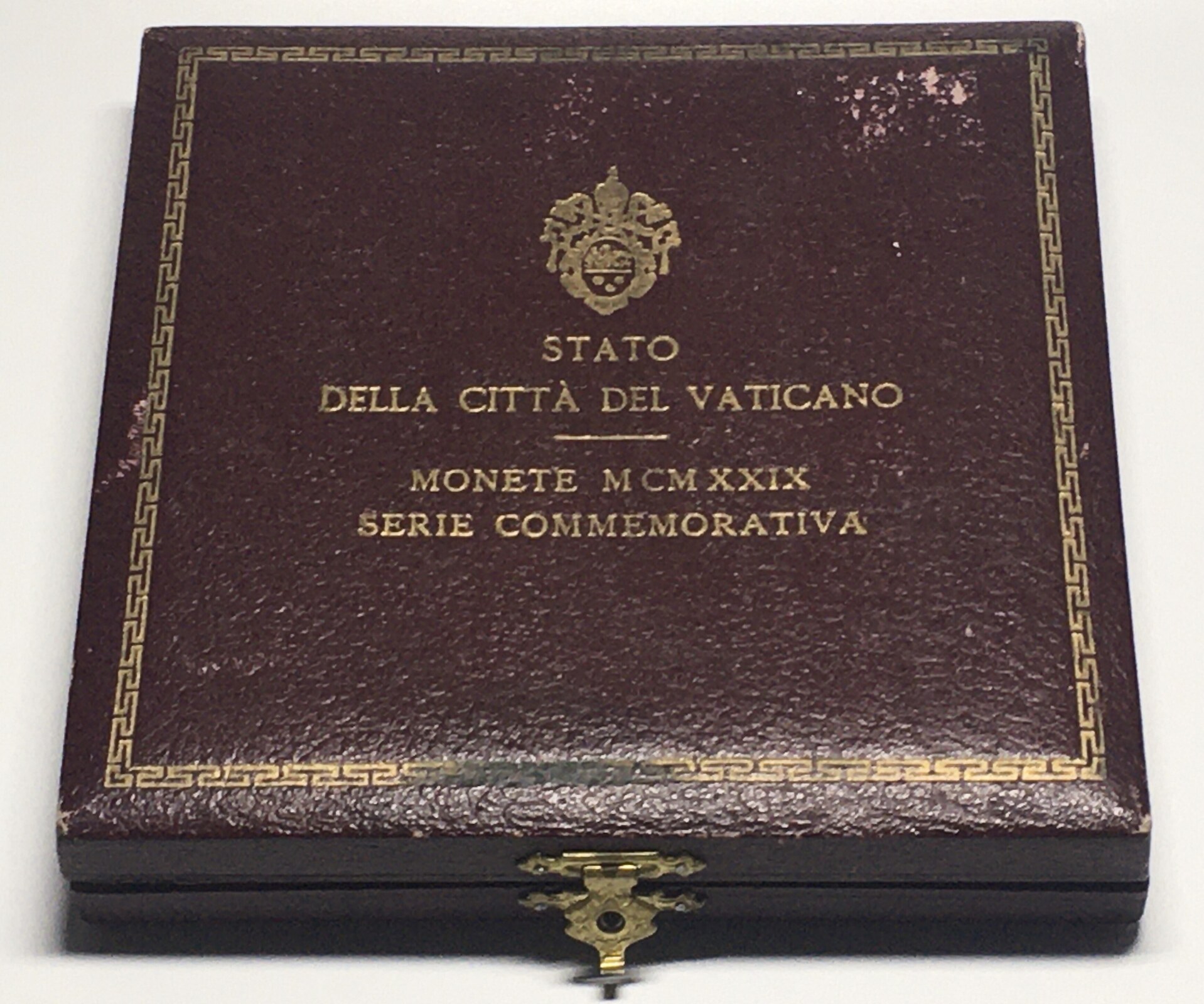 Vatikan VATICAN. 1929 Mint Set with 100 Lire 1929 gold, PIUS IX, RARE ...