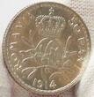 Rumänien  ROMANIA. 50 Bani 1914, Carol I, silver, UNC!