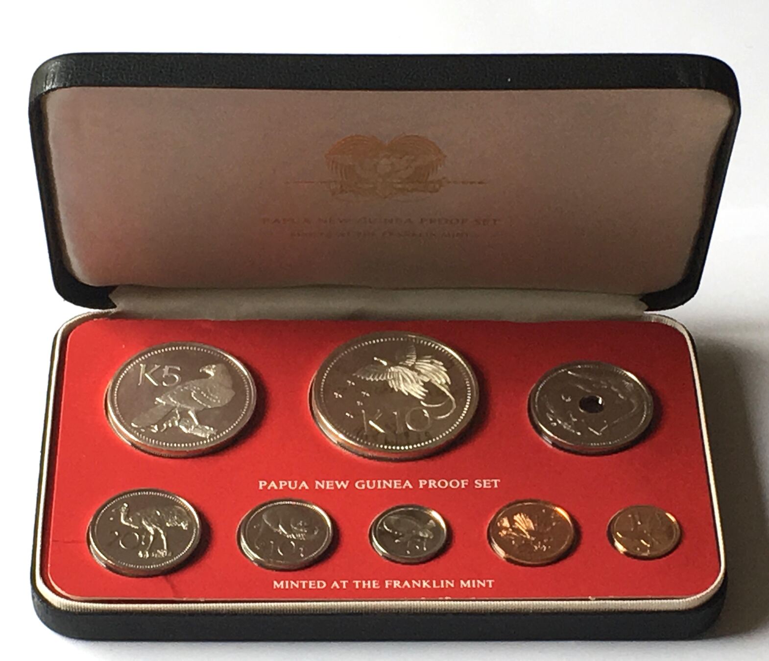 Papua-Neuguinea PAPUA NEW GUINEA 1979 PROOF SET 8 coins with silver