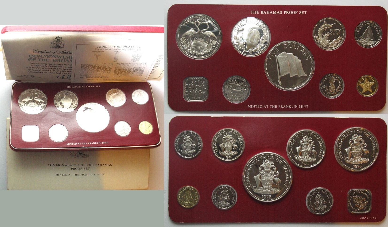 BAHAMAS 1976 PROOF SET with silver | MA-Shops