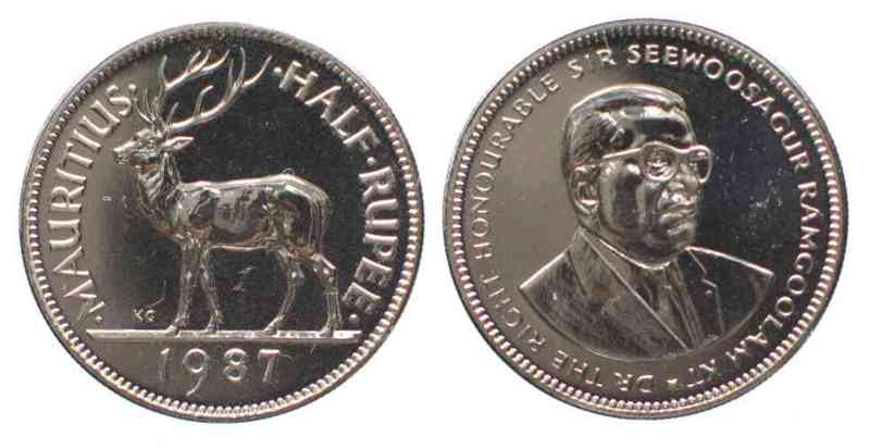 Mauritius 1968 1992. Mauritius медаль. S1987.