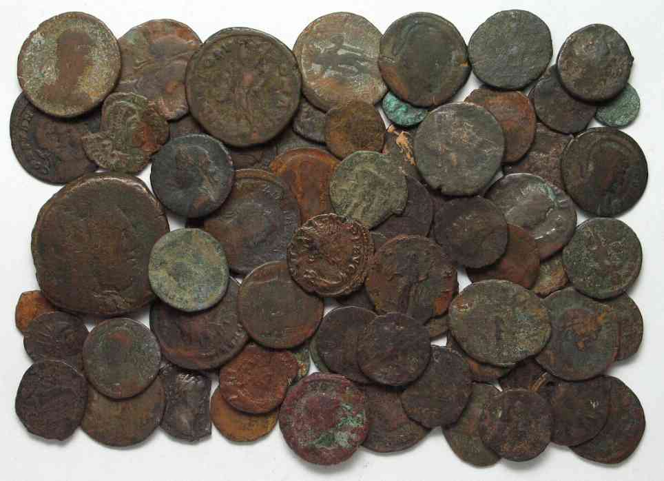 Roman Imperial -200 - 350 ANCIENT COINS Bulk of 73 pieces PTOLEMAIC to ...