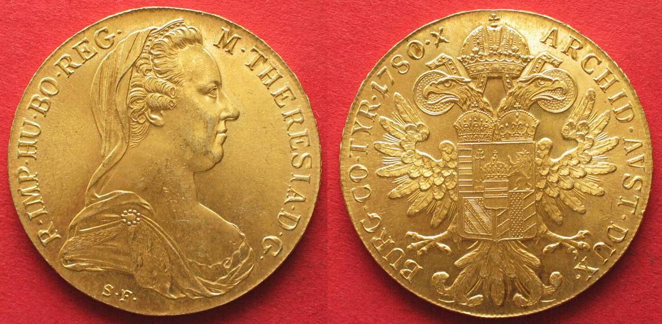 Austria 1780 Silver Maria Theresa Thaler UNC Restrike