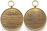 Frankreich - Medaillen WORLD EXHIBITION PARIS 1878 BALLON ASCENT by HENRY GIFFARD bronze gilt 51mm -
