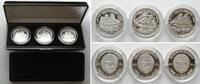 Nordkorea NORTH KOREA Set 3 x 5 Won 2000 100TH ANN. OF GERMAN SCHOOLSHIP SOCIETY silver -
