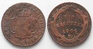 Haus Habsburg FURTHER AUSTRIA Kreuzer 1804 H FRANZ II copper VF -