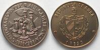 Kuba CUBA 1 Peso 1988 Chess JOSE RAUL CAPABLANCA Cu-Ni UNC -
