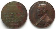  1956 Vereinigte Staaten von Amerika - Medaillen USA GEORGE EASTMAN Medaille 1956 25 JAHRE TREUE DIENSTE MIT KODAK Bronze 77mm vz+