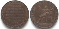 Frankreich FRANCE 2 Sols 1791 MONNERON Token bronze AU! -