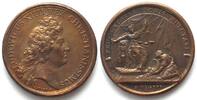 Frankreich - Medaillen 1666. LA CLÉMENCE DU ROI. AE Medal by Mauger 41mm -