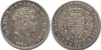Italien - Sardinien Italy SARDINIA 25 Centesimi 1829 P Genoa CARLO FELICE silver AU! -