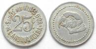 Madagaskar MADAGASCAR 25 Centimes ND (1920) Parrot MINES DE L'ANDAVAKOERA Alu -