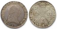 Haus Habsburg AUSTRIAN NETHERLANDS 1/4 Kronenthaler 1797 B Kremnitz FRANZ II silver AU!!! -