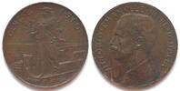 Italien ITALY 2 Centesimi 1910 VITTORIO EMANUELE III bronze KEY DATE! -