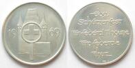 Schweiz - Schützenmedaillen THUN - FEDERAL SHOOTING FESTIVAL 1969 Medal silver 33mm -