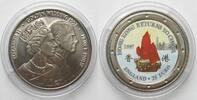 England UK 25 Euro 1997 Ship HONG KONG RETURNS TO CHINA / GOLDEN WEDDING Cu-Ni -