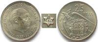 Spanien SPAIN 25 Pesetas 1957 (67) FRANCO Cu-Ni SCARCE YEAR! UNC!!! -