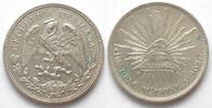 Mexiko MEXICO Peso 1909 GV Mo MEXICO CITY silver UNC- -