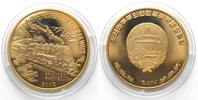 Nordkorea NORTH KOREA 1 Won 2003 HISTORY OF RAILWAYS Locomotive RHEINGOLD brass -
