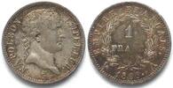 Frankreich FRANCE 1 Franc 1809 A NAPOLEON I silver AU! -