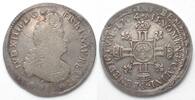Frankreich FRANCE 1/2 Ecu 1704 & Aix LOUIS XIV silver, triple overstrike! -