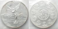 Mexiko MEXICO 5 Onzas 1996 LIBERTAD silver 5 oz - 1st issue - SEALED BU -