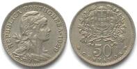 Portugal PORTUGAL 50 Centavos 1929 Cu-Ni XF! -