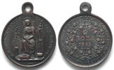 Vatikan - Medaillen PAPAL STATES Pilgrim medal 1849 ROMA bronze by Cerbara 25mm UNC-!!! -