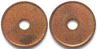 Niederländisch Indien NETHERLANDS EAST INDIES Mint error Blank Planchet Cent 1939 bronze -