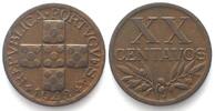 Portugal PORTUGAL 20 Centavos 1948 bronze KEY DATE! XF -